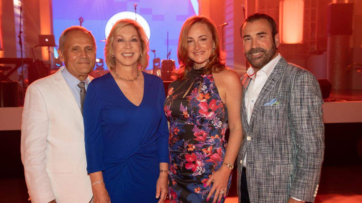 Dr. Luis and Jennifer Villa, Denise and Manny Alfonso