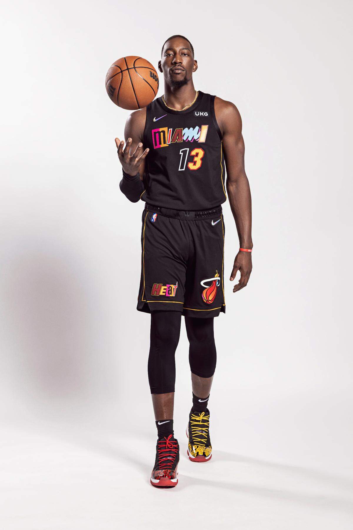 The Miami Heat unveiled its Miami Mashup City Edition uniform on Monday, Nov. 1, 2021.
