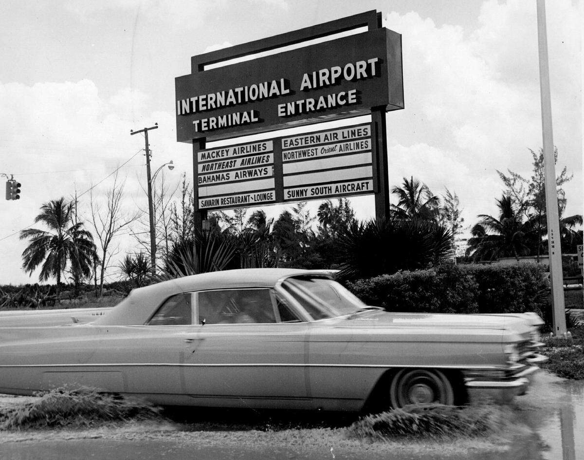 An entrance to the Fort Lauderdale airport.