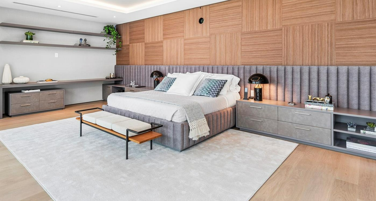 A two-story mansion at 15 E. San Marino Dr. offers six bedrooms, six bathrooms and one half bath.