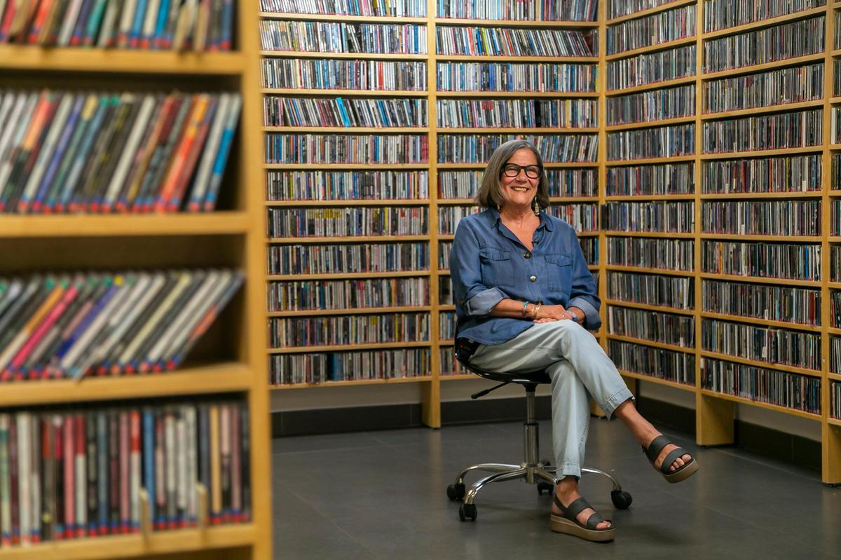 WDNA 88.9 FM Public Radio General Manager Maggie Pelleyá works from the station in Miami’s Coral Way neighborhood on Thursday, May 6, 2021.