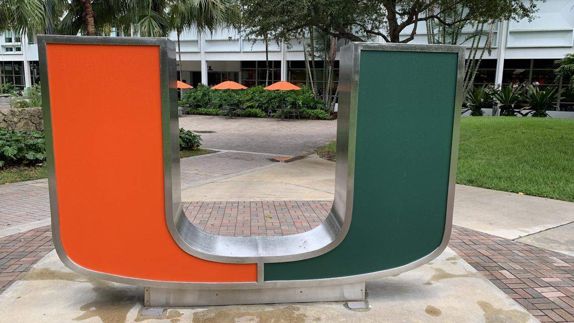 The University of Miami Coral Gables campus in 2019. There has been a surge of COVID cases after the Thanksgiving break, both at UM’s Coral Gables campus and its medical school campus by Jackson Memorial Hospital.