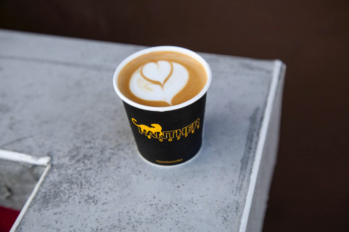 One of the coffee drinks at Panther Coffee in Wynwood.