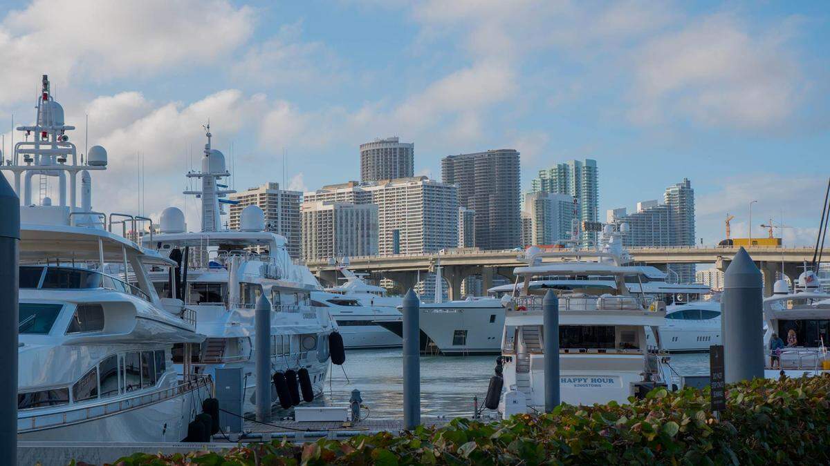 The Miami Yacht Show kicks off Thursday. This is its second year at its new location, One Herald Plaza.