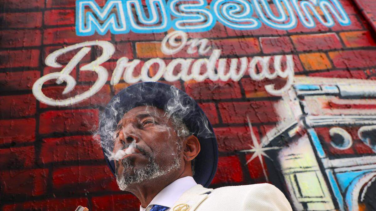 Liberty City native Cuthbert Broadway Harewood, Jr., the designated 2026 grand marshal of the MLK Jr., stands outside the 305 Hip Hop Museum that he co-owns and co-operates on Thursday, January 8, 2026, in Miami, Florida. The museum is a cultural landmark dedicated to preserving, celebrating, and showcasing Miami's rich and distinctive hip-hop heritage, represented by the “305” area code.