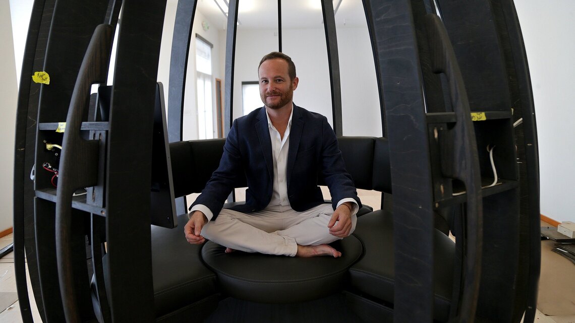 Meditating changed his life. His new plan: Expand employees’ minds, one pod at a time
