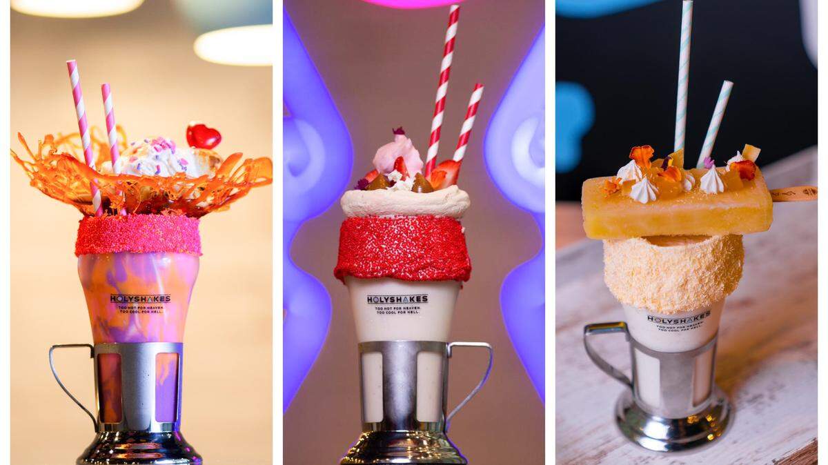 These milkshakes are a work of art.
