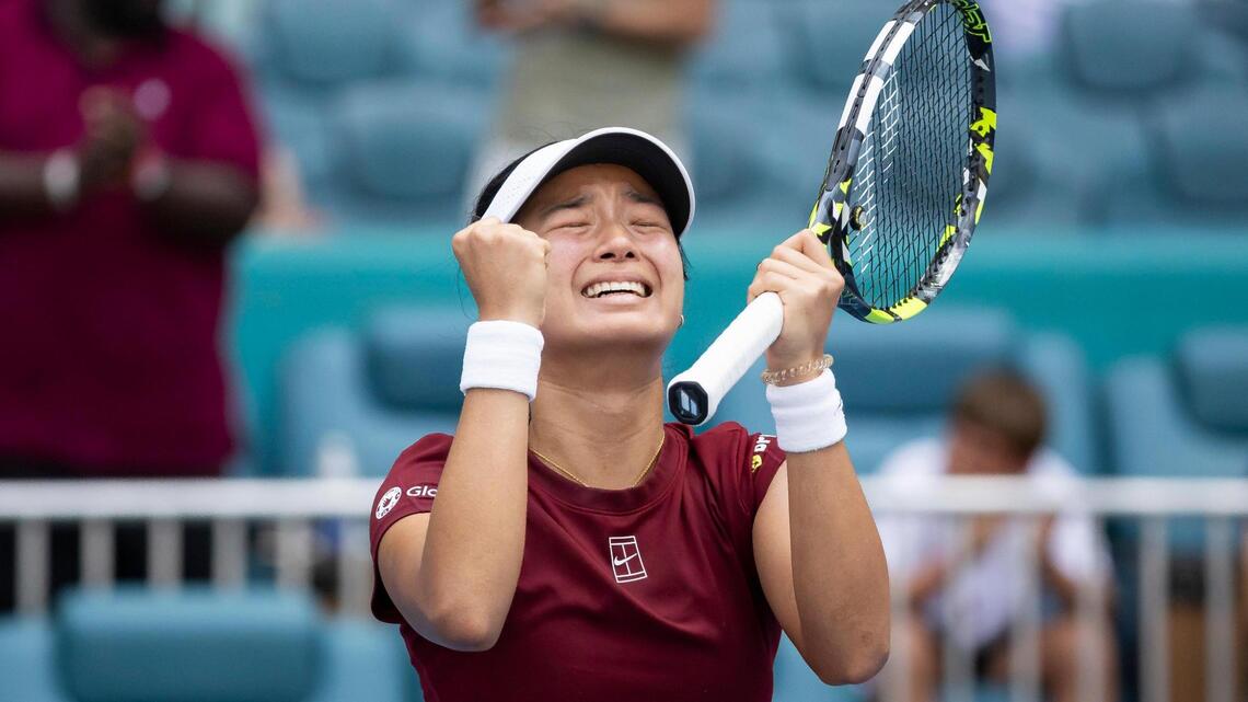 Wild card Eala stuns No. 2 Swiatek to reach Miami Open semis, Djokovic-Korda postponed