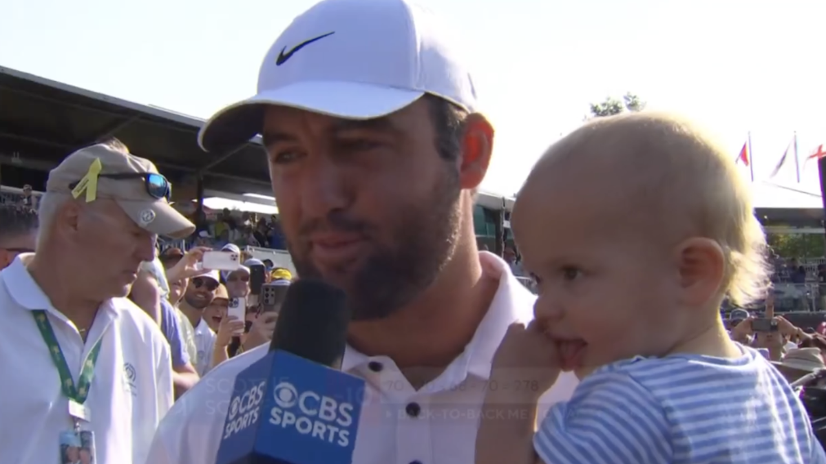 Scottie Scheffler has “daddest” response to son’s blowout