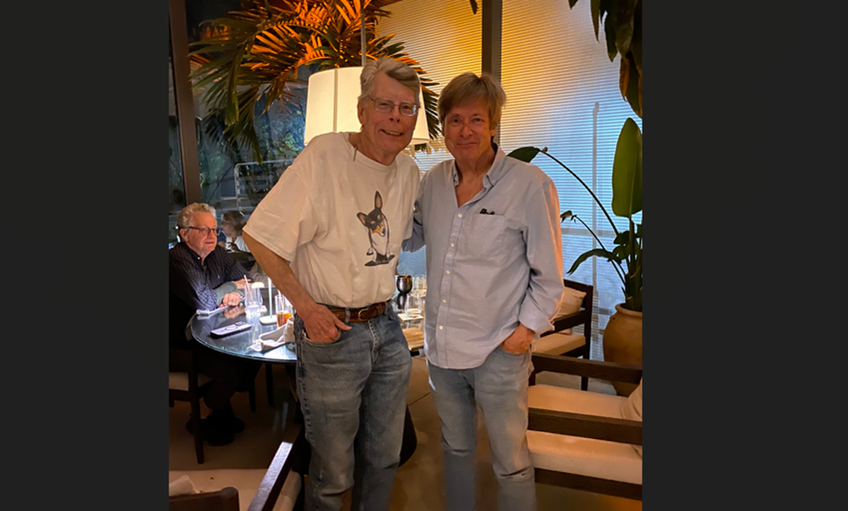Stephen King and Dave Barry dined together at Amal restaurant in Coconut Grove