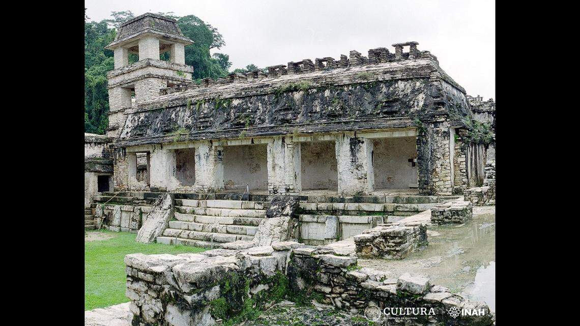 The bone nose ring was unearthed from the Archaeological Zone of Palenque in Chiapas, Mexico, according to officials.