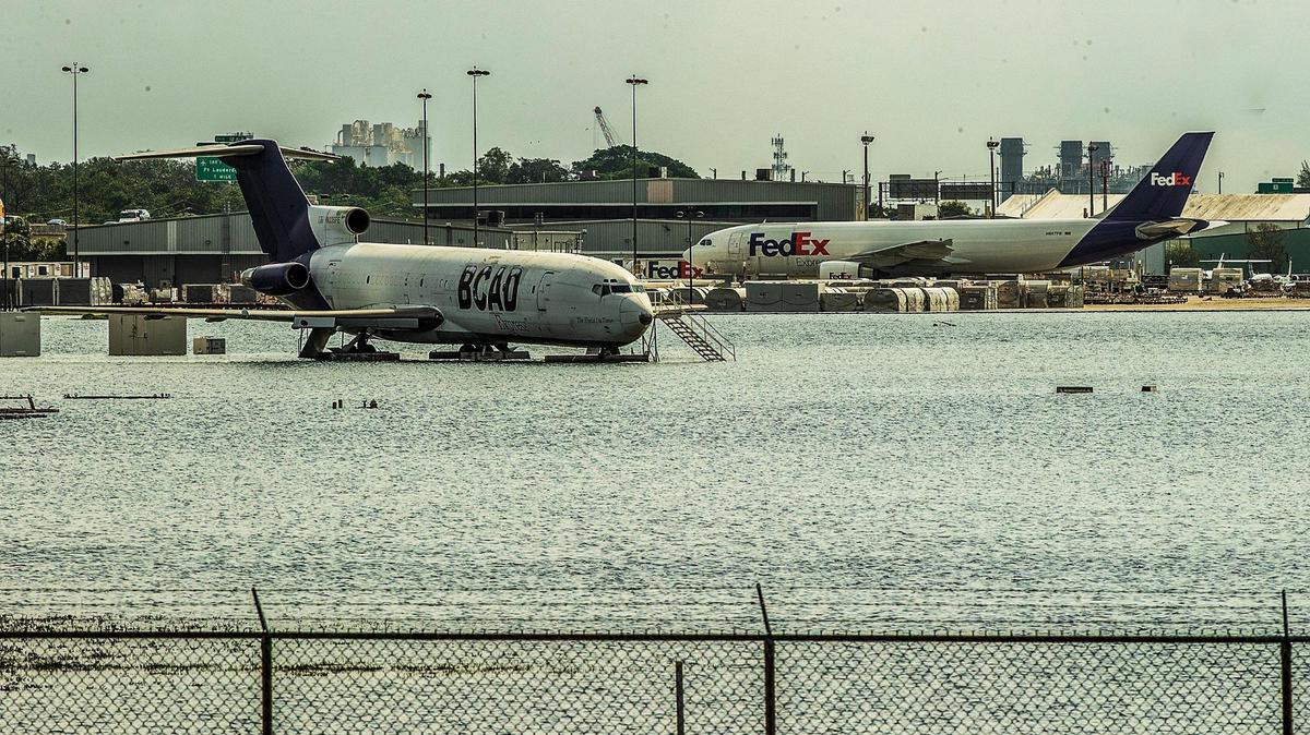 Floods shut down Fort Lauderdale airport and swamped runways. See what it looked like