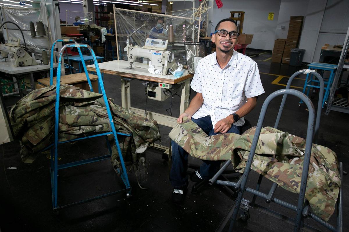 Andre Amador, 29, has worked at Goodwill South Florida for ten years. He contributes his earnings to his family’s strained finances.