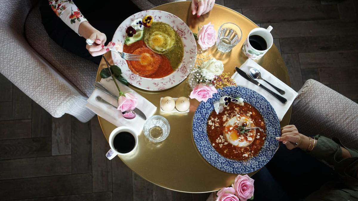 High tea is not required. You can always eat a bunch of bourbon-batter pancakes with bacon. We will not judge you. Also we would like some bourbon batter pancakes.