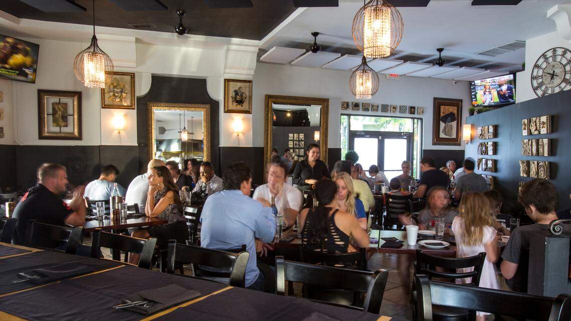 The interior of Crust restaurant in Miami, which is under new ownership.
