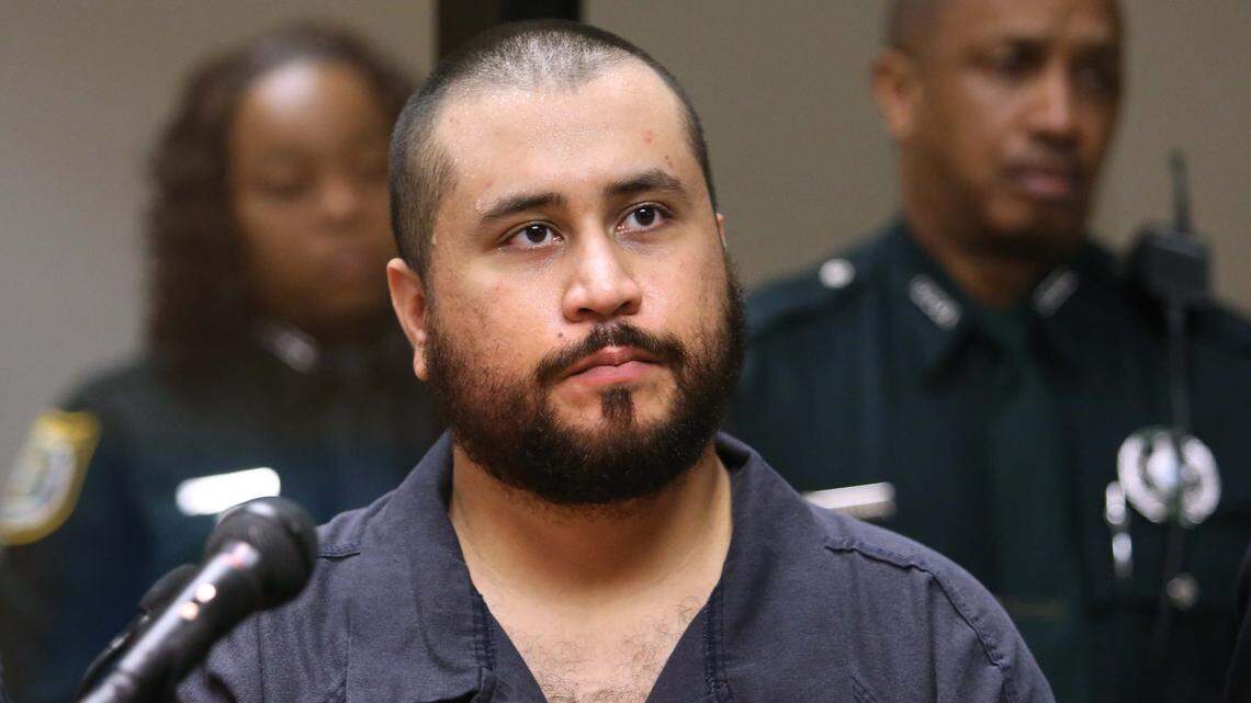 George Zimmerman, acquitted in the high-profile killing of unarmed black teenager Trayvon Martin, listens in court, in Sanford, Fla., during his hearing on charges including aggravated assault stemming from a fight with his girlfriend.