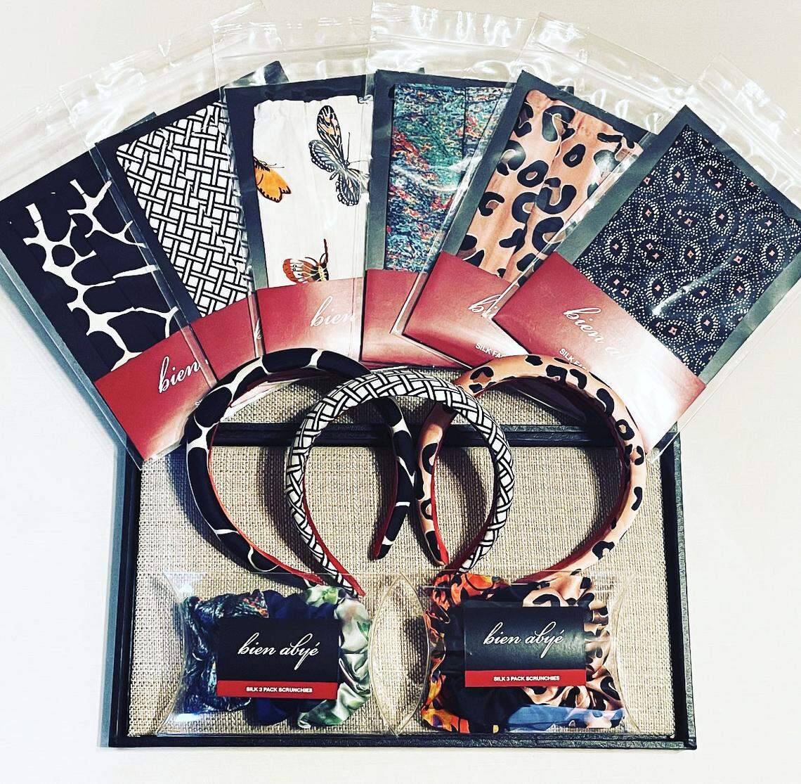 The Bien Abyé, Haitian-Creole for Well-Dressed, line of colorful silk printed face masks, headbands and scrunchies are being sold at 10 Nordstrom stores across the U.S. and online. Designed by Haitian-designer Dayanne Danier, the line is made in Haiti by mostly women artisans.