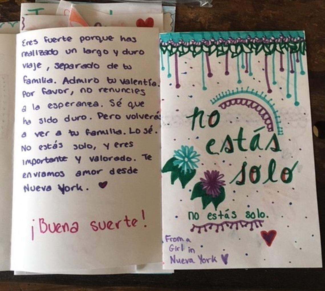 As part of their “Shut Down Homestead” Campaign, activists gathered letters from children in Miami-Dade County and across the nation. They were addressed to the unaccompanied minors that are detained.