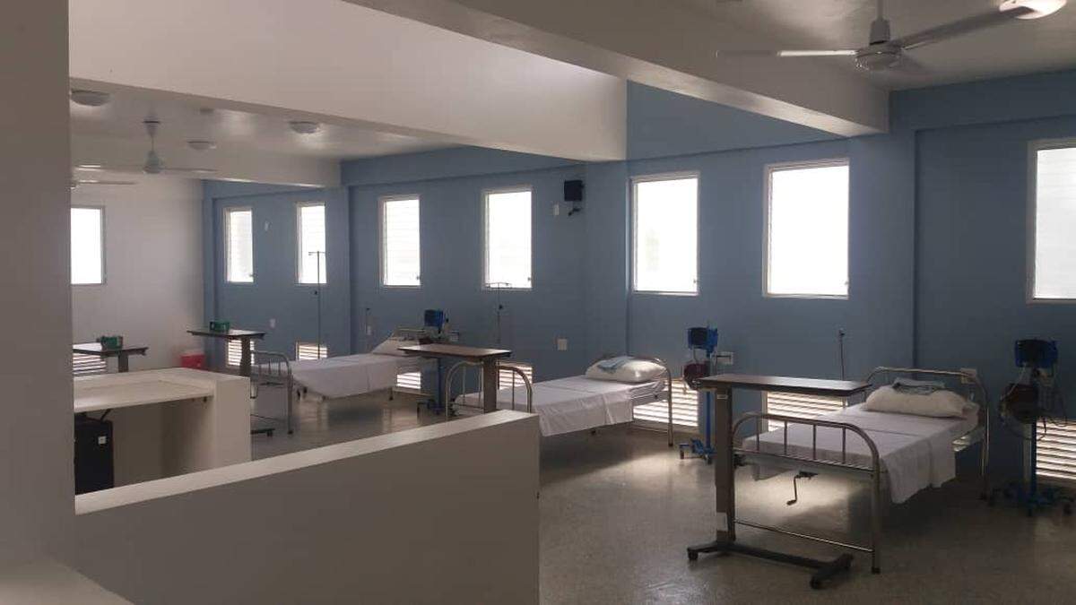 The COVID-19 treatment unit at the University Hospital of Mirebalais in central Haiti before it received the country’s first two cases in mid-March.