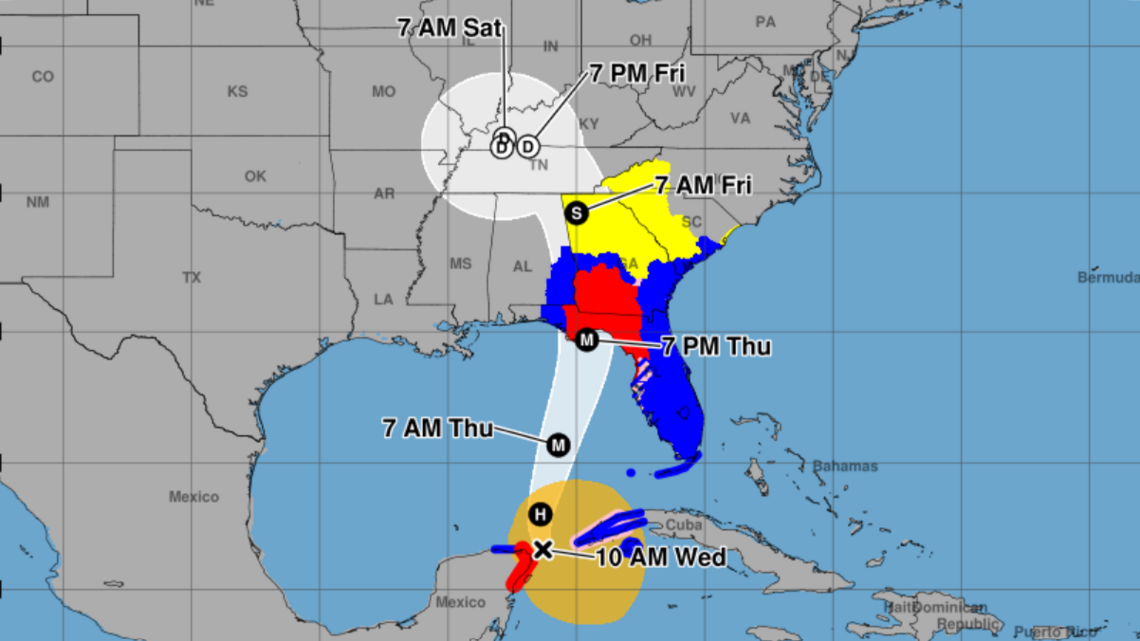 Florida Panhandle under hurricane watch ahead of Category 2 Isaias landfall