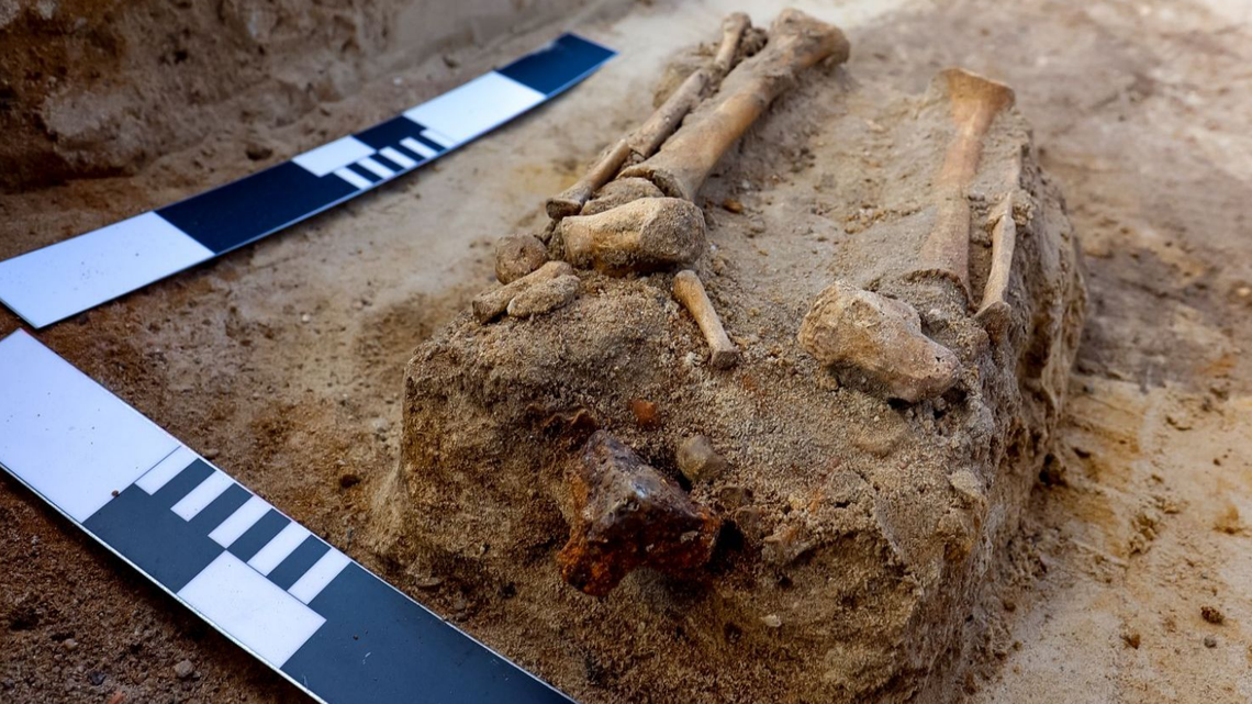 Archaeologists in Poland uncovered the grave of a 17th century child buried with an “anti-vampire” lock, officials said.