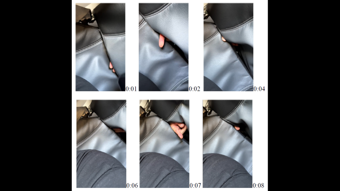 Images from footage recorded on the girl’s phone.