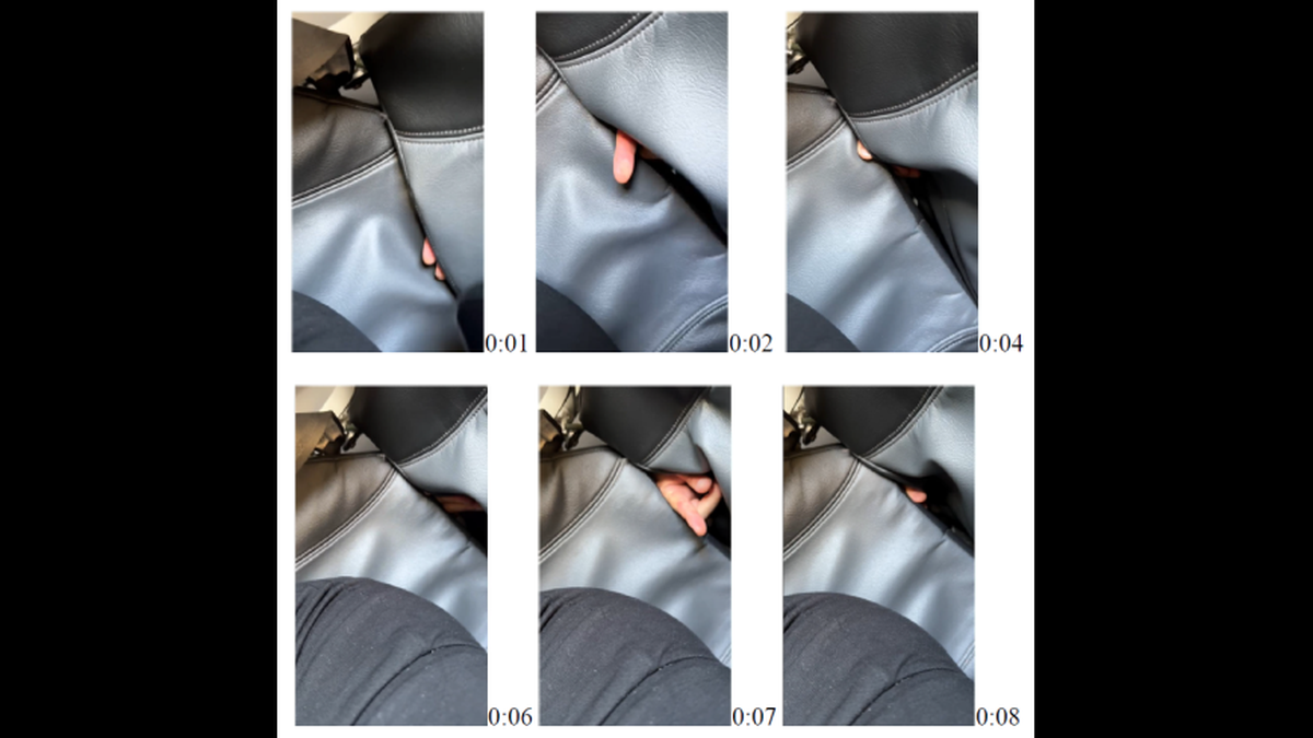 Images from footage recorded on the girl’s phone.