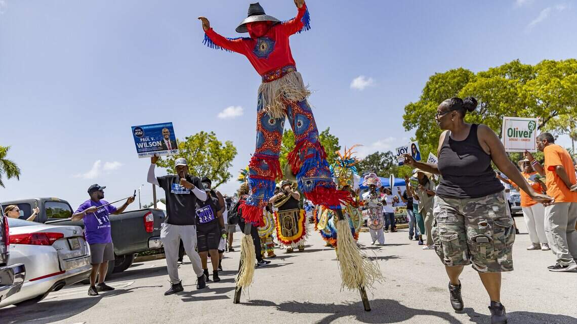 ‘A big block party’: Souls to the Polls celebrates early voting in Miami Gardens