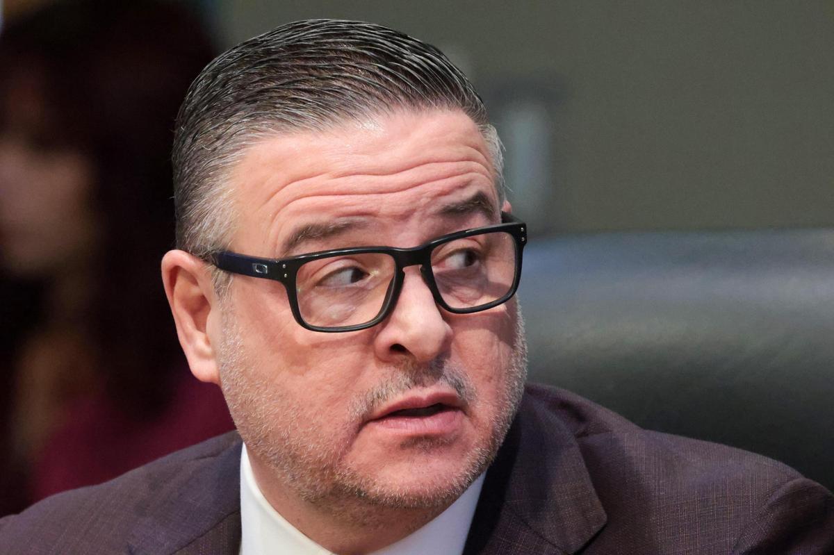 Miami City Manager Arthur Noriega attends the last Miami City Commission meeting of the year on Thursday, Dec. 12, 2024, at Miami City Hall.