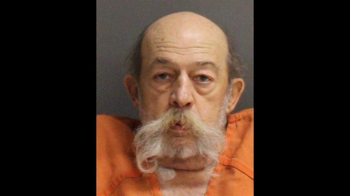 John David King’s booking photo on Feb. 22, 2020. New Smyrna Beach police say King set his hospital bed on fire and charged him with arson damage to a structure.