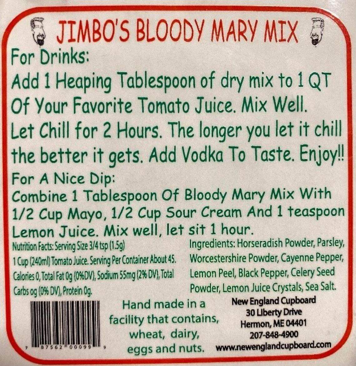 Back of the Jimbo’s Bloody Mix pouch