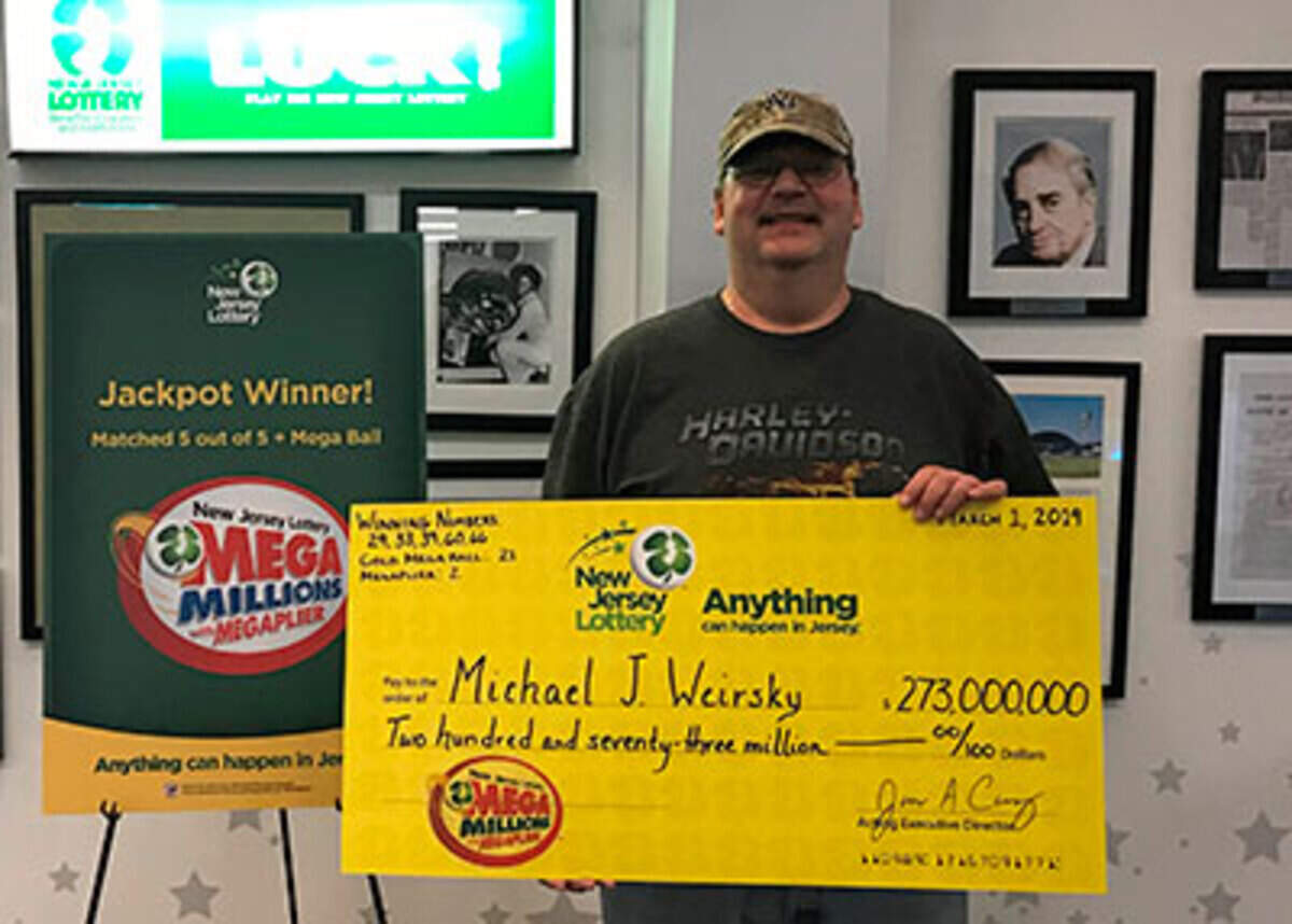 Michael J. Weirsky of Warren County, New Jersey, won the $273 million Mega Millions drawing held on March 1, 2019.