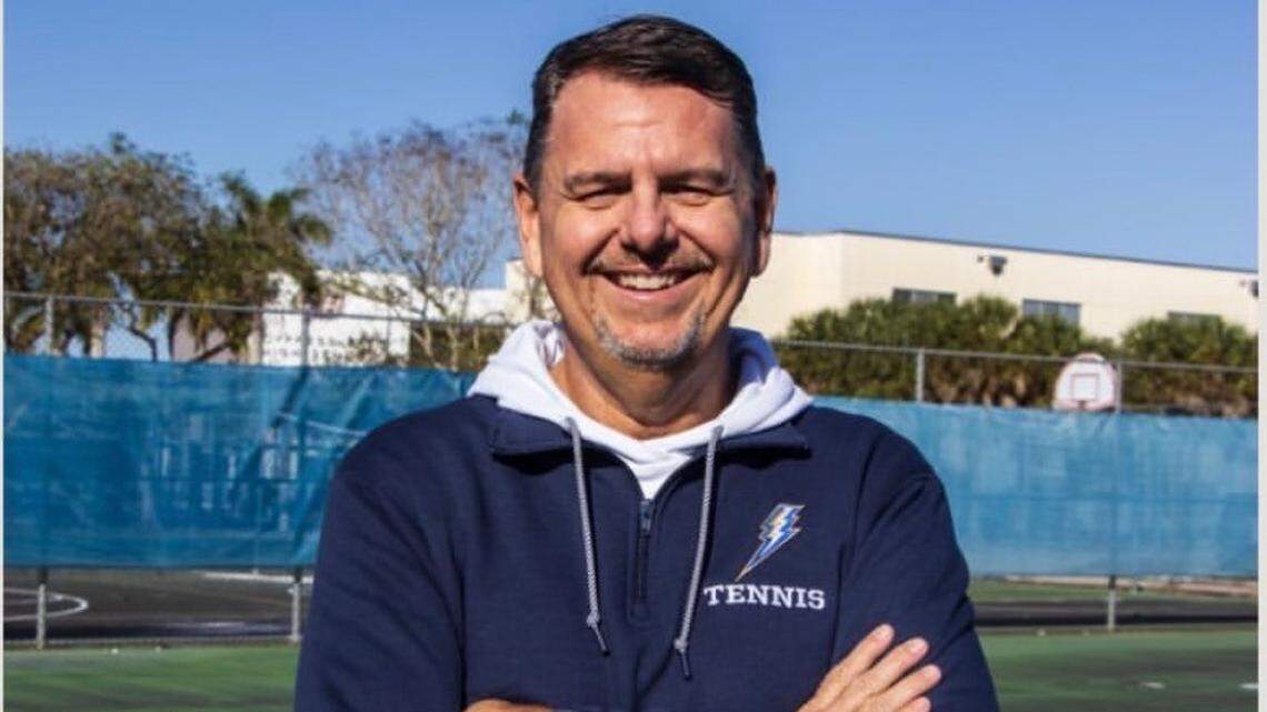Cypress Bay’s Michael Brunt is the Broward Tennis Coach of the Year