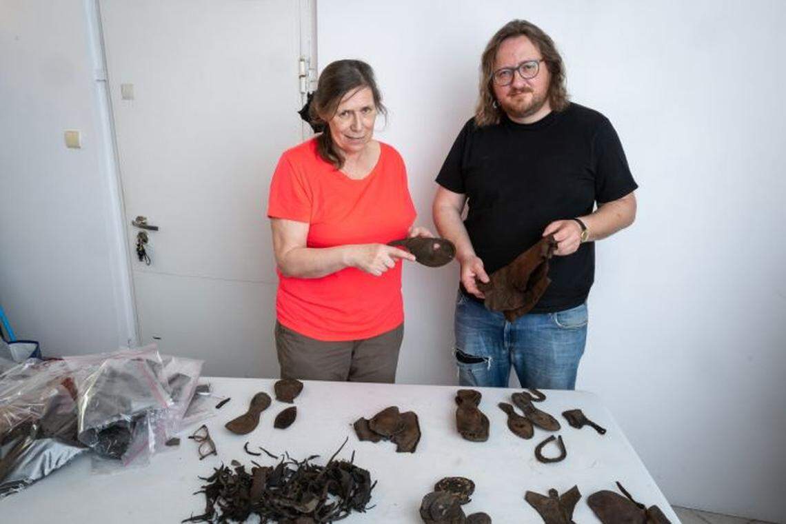 Archaeologists said the collection may be the largest ever found in Europe, and represents a collision of eastern and western culture and design.