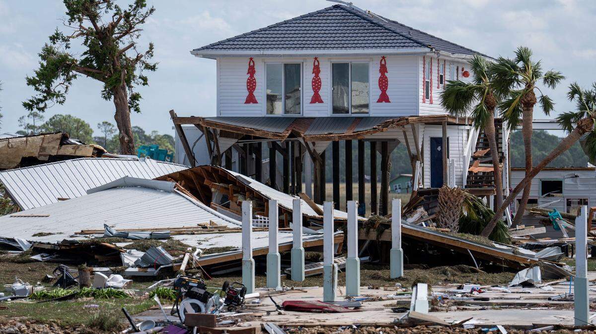 The landscape of Keaton Beach, Florida is permanently altered after Hurricane Helene tore through Florida’s Big Bend on Thursday, Sept. 26, 2024 and into the early hours of Friday. Homes were ripped from their foundations, boats were displaced and personal belongings litter the ground.