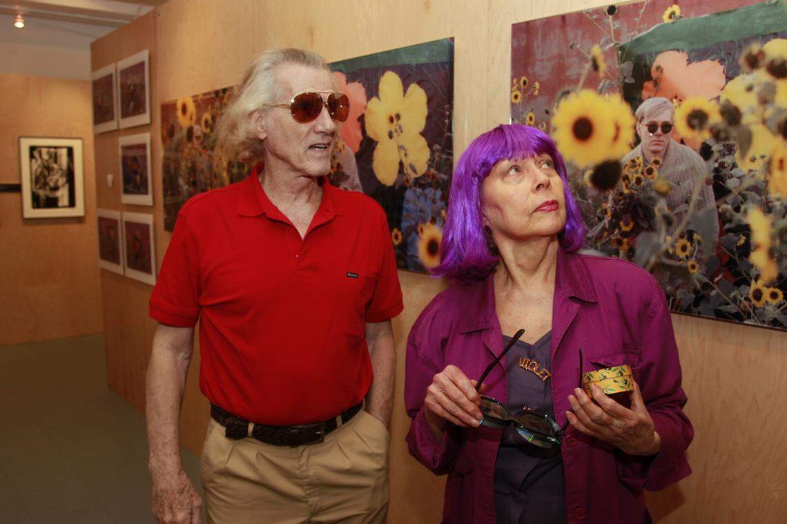 Fine art photographer William John Kennedy at Kiwi Gallery with his photography exhibit of Andy Warhol and his model Ultra Violet on Miami Beach on Nov. 30, 2010.