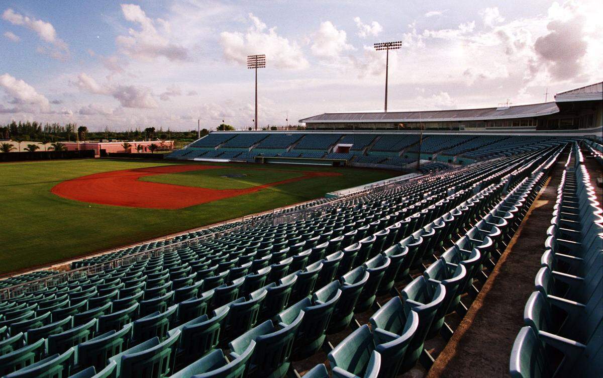 In June 2001, another day passes over the Homestead Sports Complex, which was built for by the city hoping to attract professional baseball teams for spring training, but instead has turned into an economic loss for the city of Homestead.