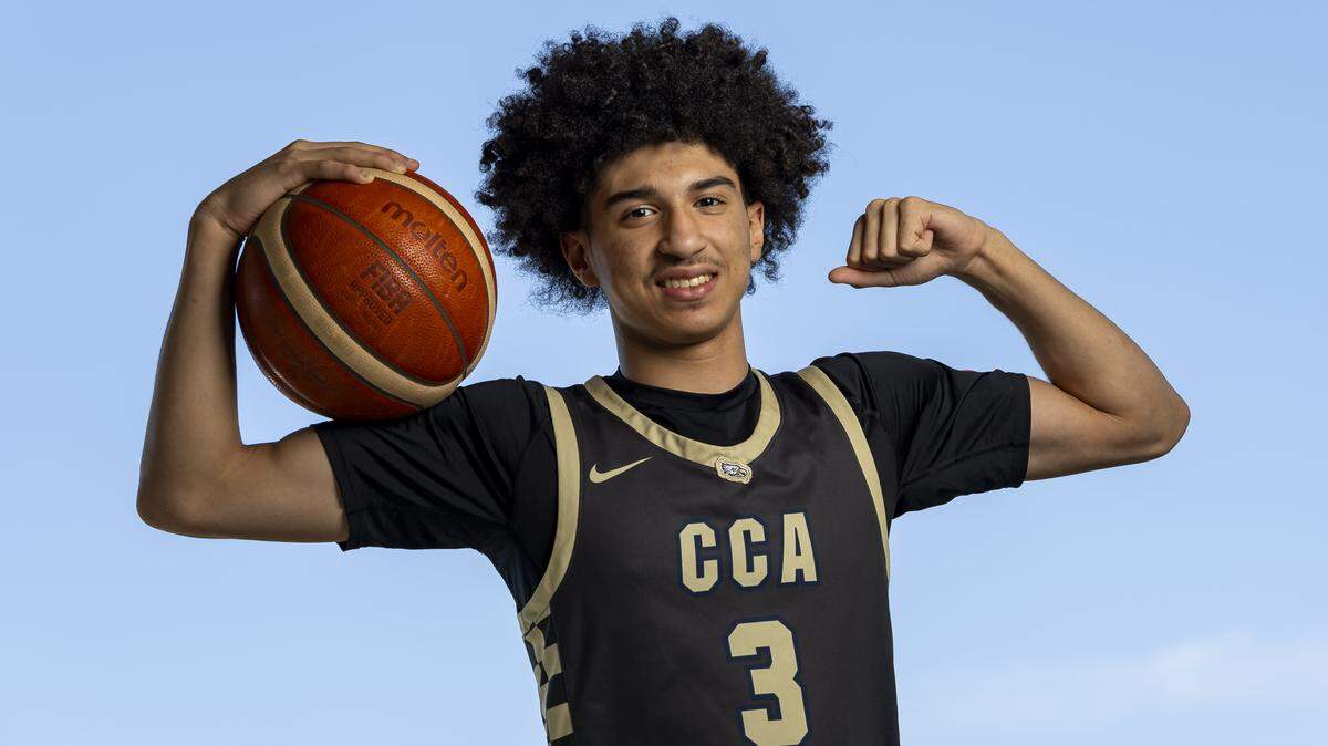 Cayden Daughtry , Calvary Christian Academy, Basketball. All-Broward players photographed at Brian Piccolo Sports Park on Wednesday, March 25, 2026, in Cooper City, Fla.