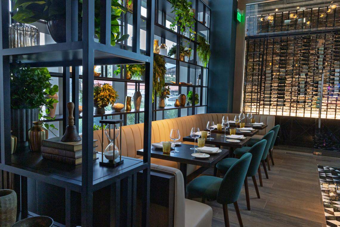 Part of the dining room at the renovated Hereford Grill in Miami.