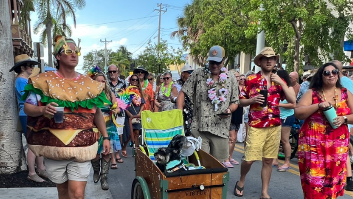 Jimmy Buffett fans took to the streets of Key West to celebrate the rock legend’s life on Sept 3, 2023.