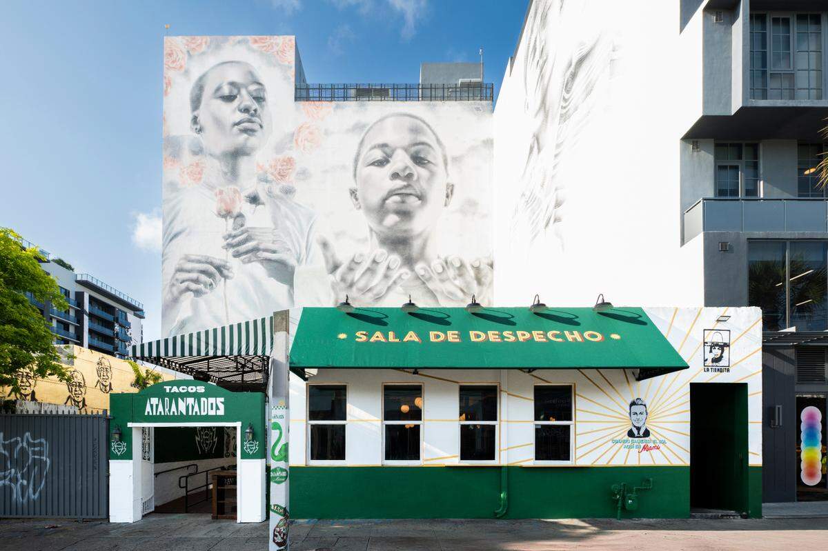The exterior of Sala de Despecho in Wynwood.