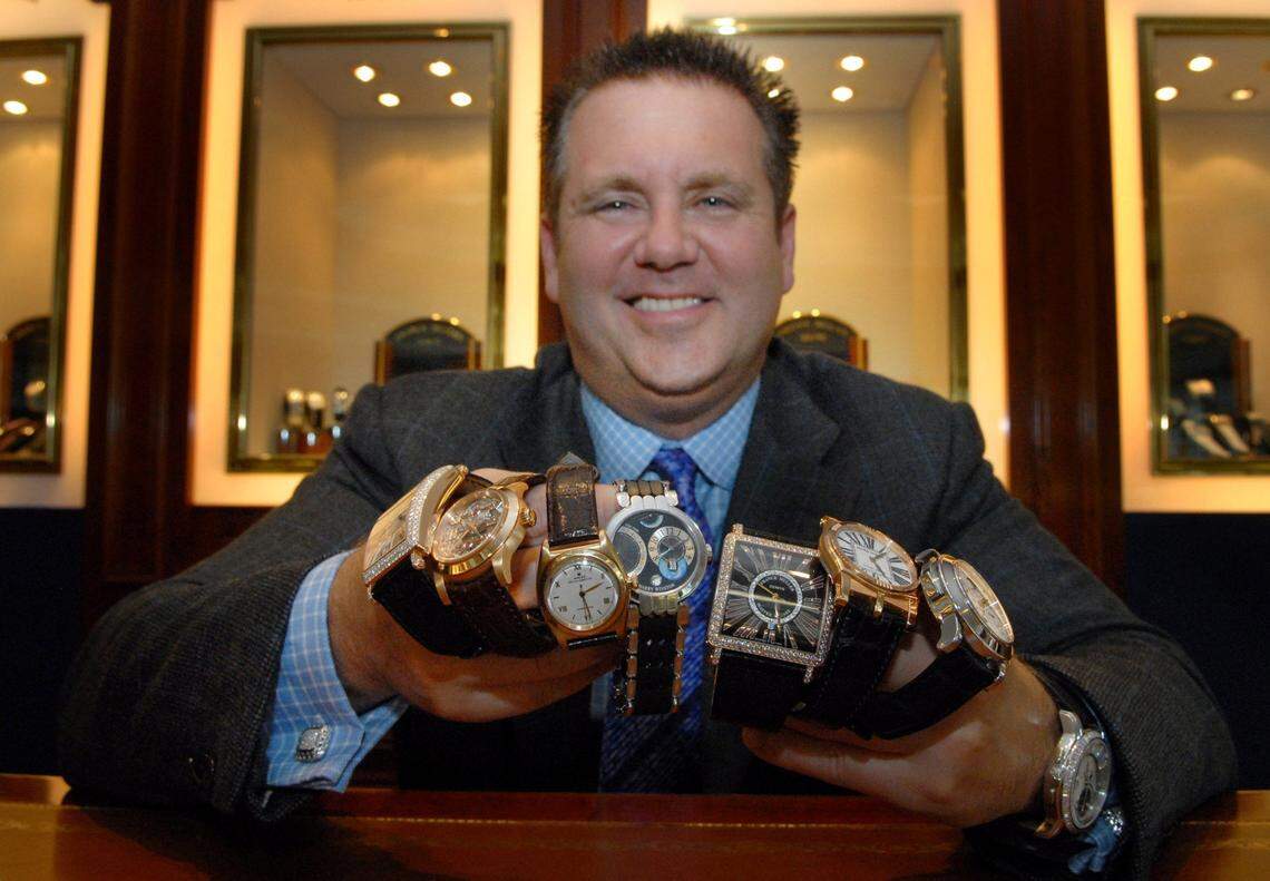 Fort Lauderdale lawyer Scott Rothstein is pictured with a collection of men's watches in 2007, before he was charged with running a $1.2 billion Ponzi scheme.