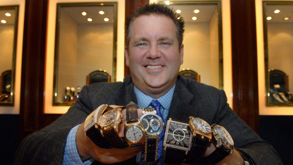 Fort Lauderdale lawyer Scott Rothstein is pictured with a collection of men’s watches in 2007, before he was charged with running a $1.2 billion Ponzi scheme.