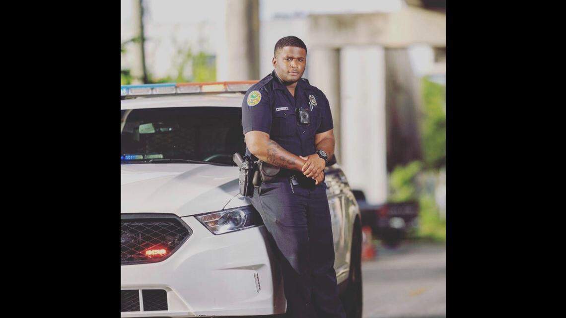 Miami Police Officer Aubrey Johnson, 28, died on Thursday after he was rushed to a Miami hospital.