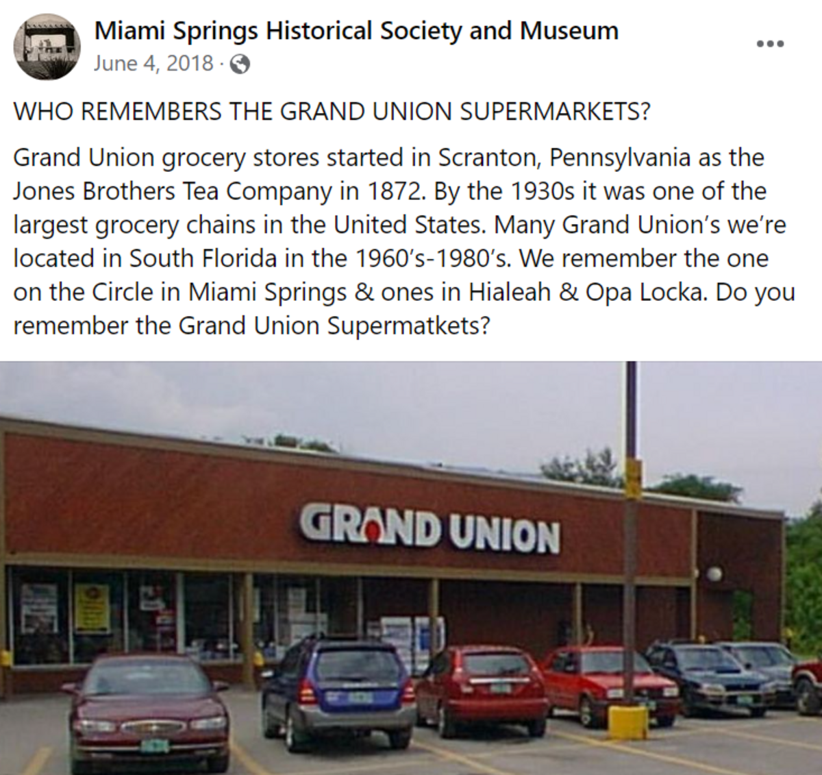 Grand Union store.
