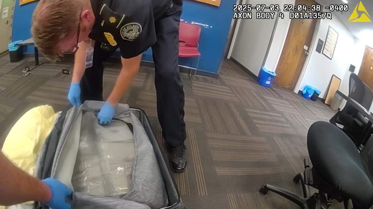 A man was arrested and charged after nearly $3 million worth of drugs was found in his suitcase at an airport, Georgia police said.
