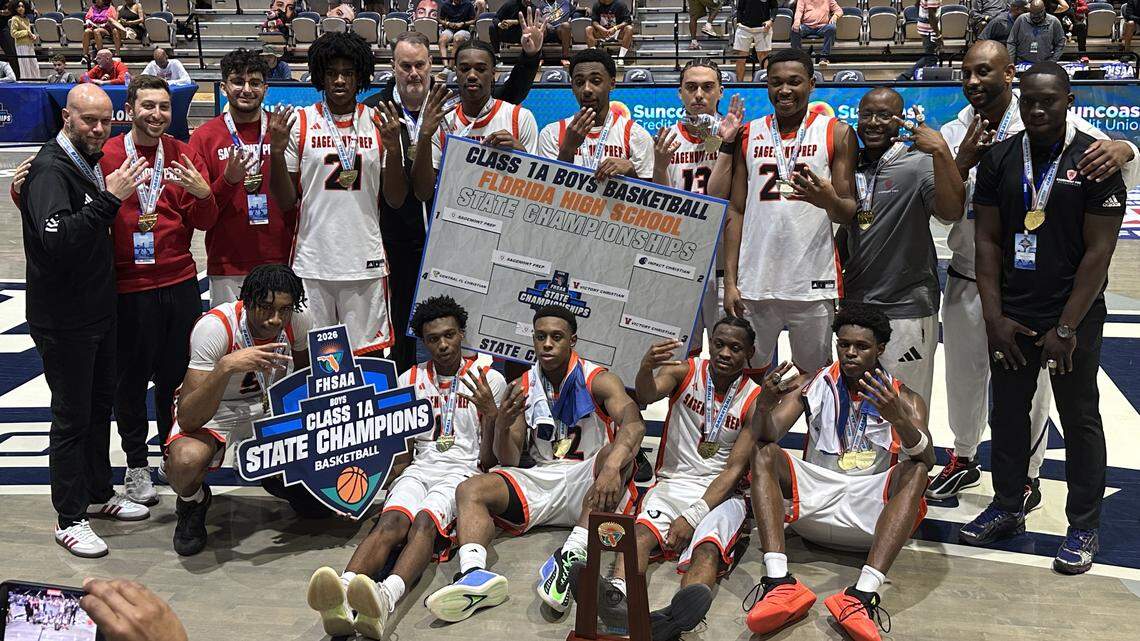 Sagemont overcomes slow start to win fourth consecutive boys’ hoops state title