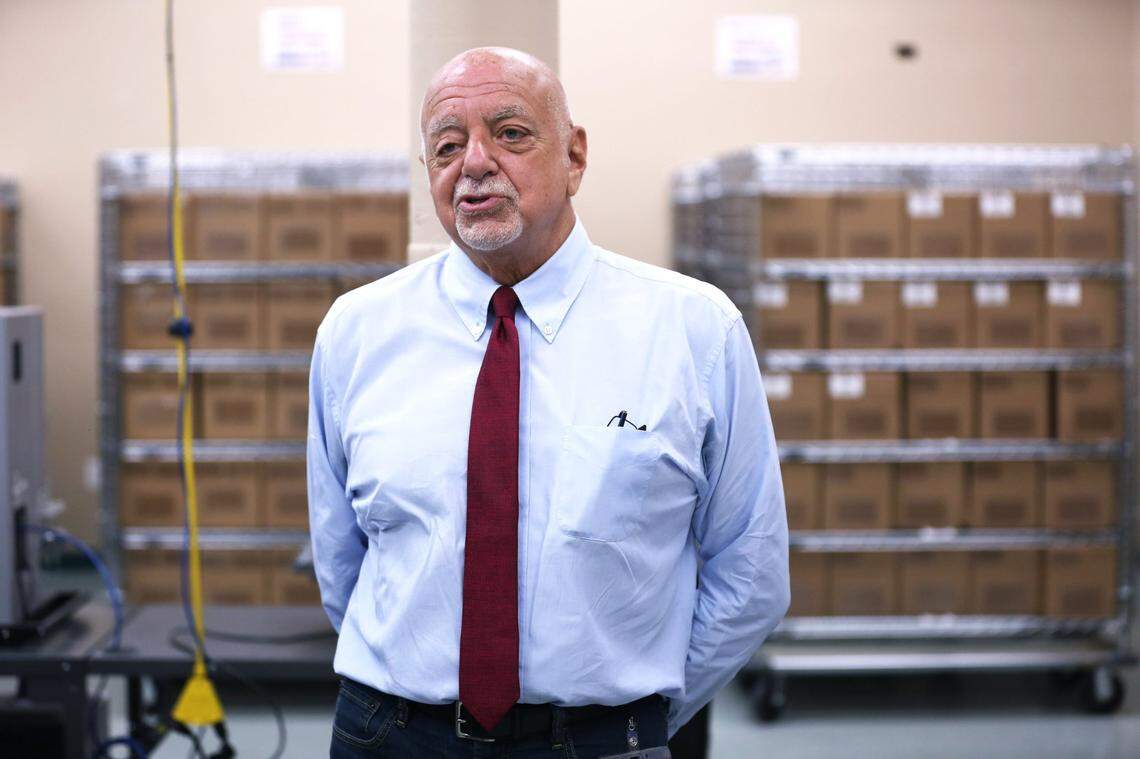 Then-Broward Supervisor of Elections Peter Antonacci in 2020. He is now in charge of the Office of Election Crimes and Security.