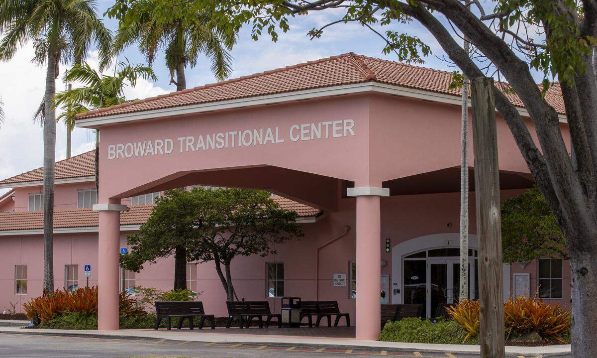 The Broward Transitional Center, a detention center located in Pompano Beach, Florida. It is owned and operated by the GEO Group, captured on Thursday, June, 26, 2025, in Pompano Beach, Florida.