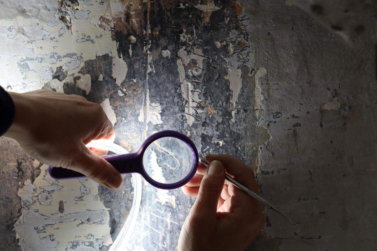 Sections of the wall will be removed and preserved before the building is demolished, officials said.